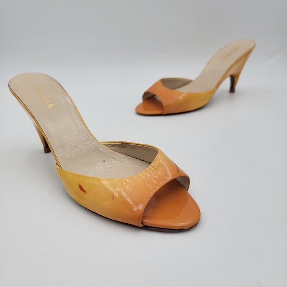 Prada Milano Ombre Peep Toe Kitten Heel 8.5 - Picture 1 of 9
